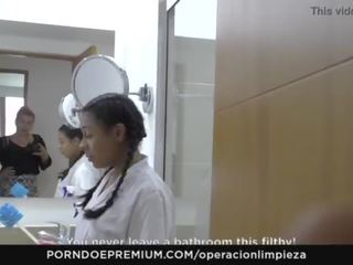 Operacion limpieza - קולומביאני עוזרת בית פיתה ו - מזוין קשה על ידי employer
