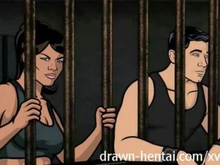 Archer hentai - vězení xxx film s lana